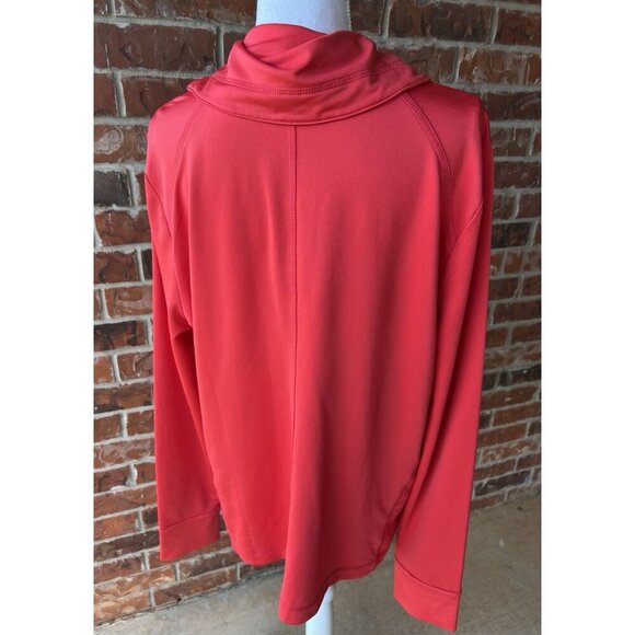 J. Jill FIT Women's Cowl Neck Red Pullover Top Size XL Excellent Condition - Picture 4 of 6